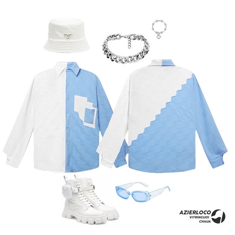 Áo sơ mi unisex AZIER chất vải đặc biệt - Hàng thiết kế chính hãng