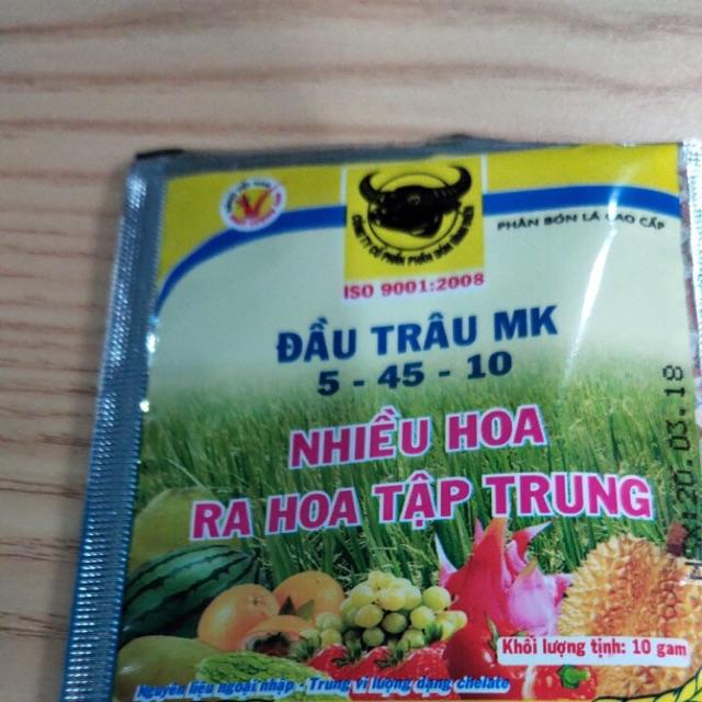 Phân bón đầu trâu nhiều hoa, ra hoa tập trung