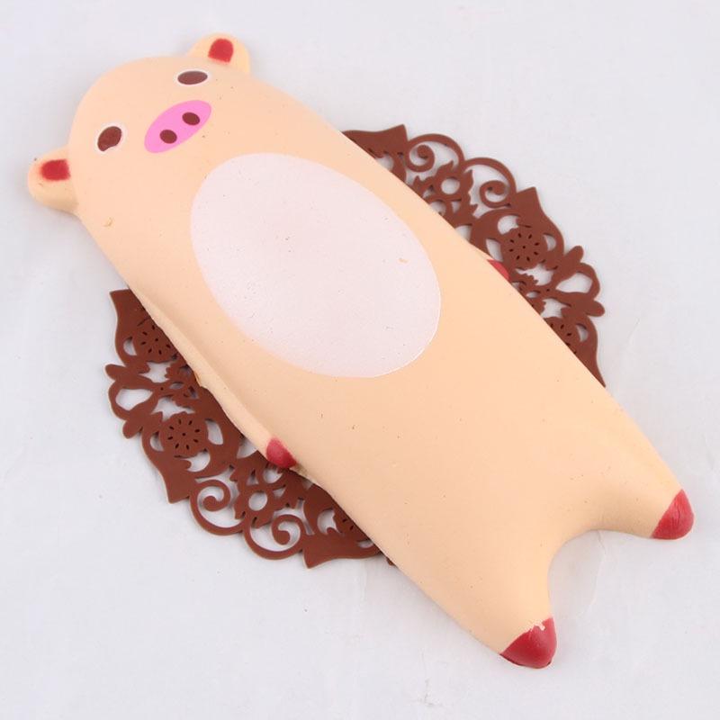 Squishy Lớn JUMBO Hình thú mệt nằm bẹp dí heo vàng nhạt Đồ Chơi Xốp Giảm Stress Hình mềm mịn dễ Thương đàn hồi Cho Bé