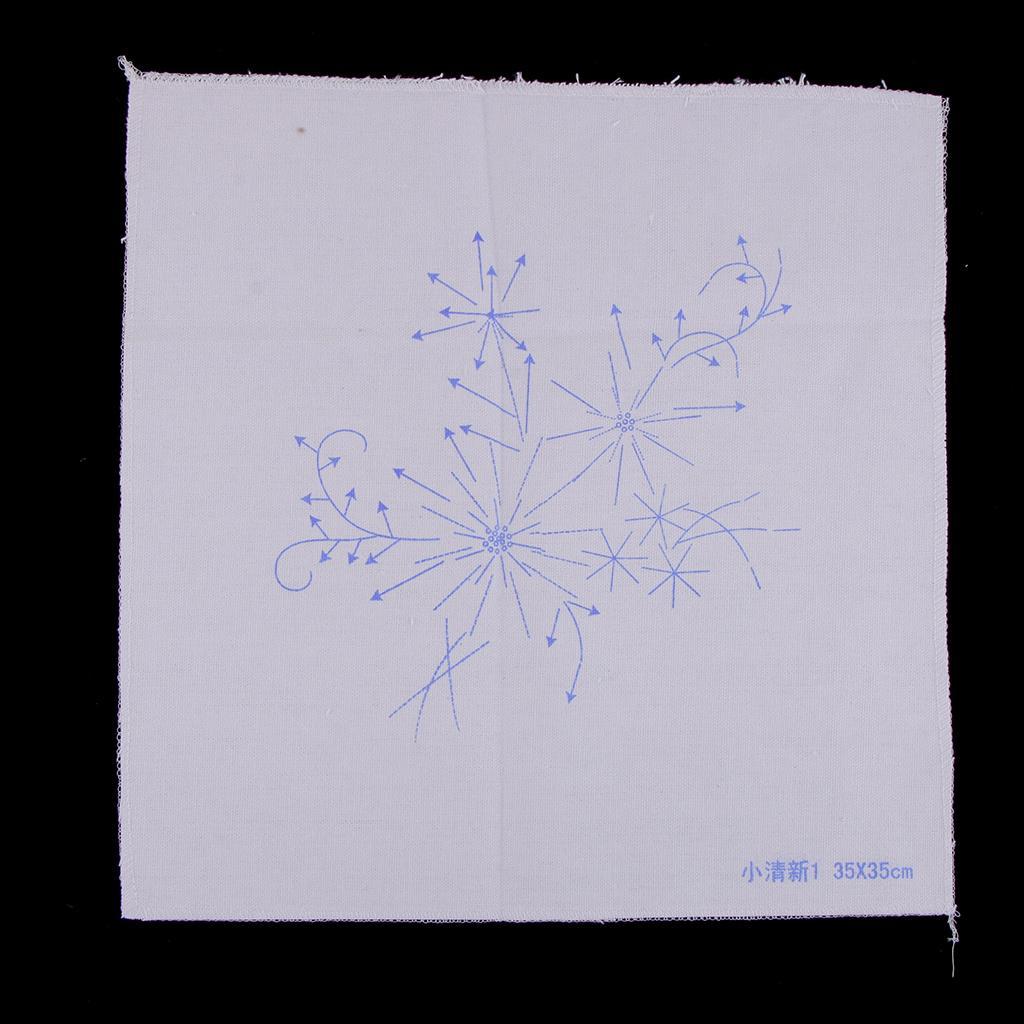 Ribbon Embroidery Kits DIY Flower Painting Kit Stamped Cross Stitch 01