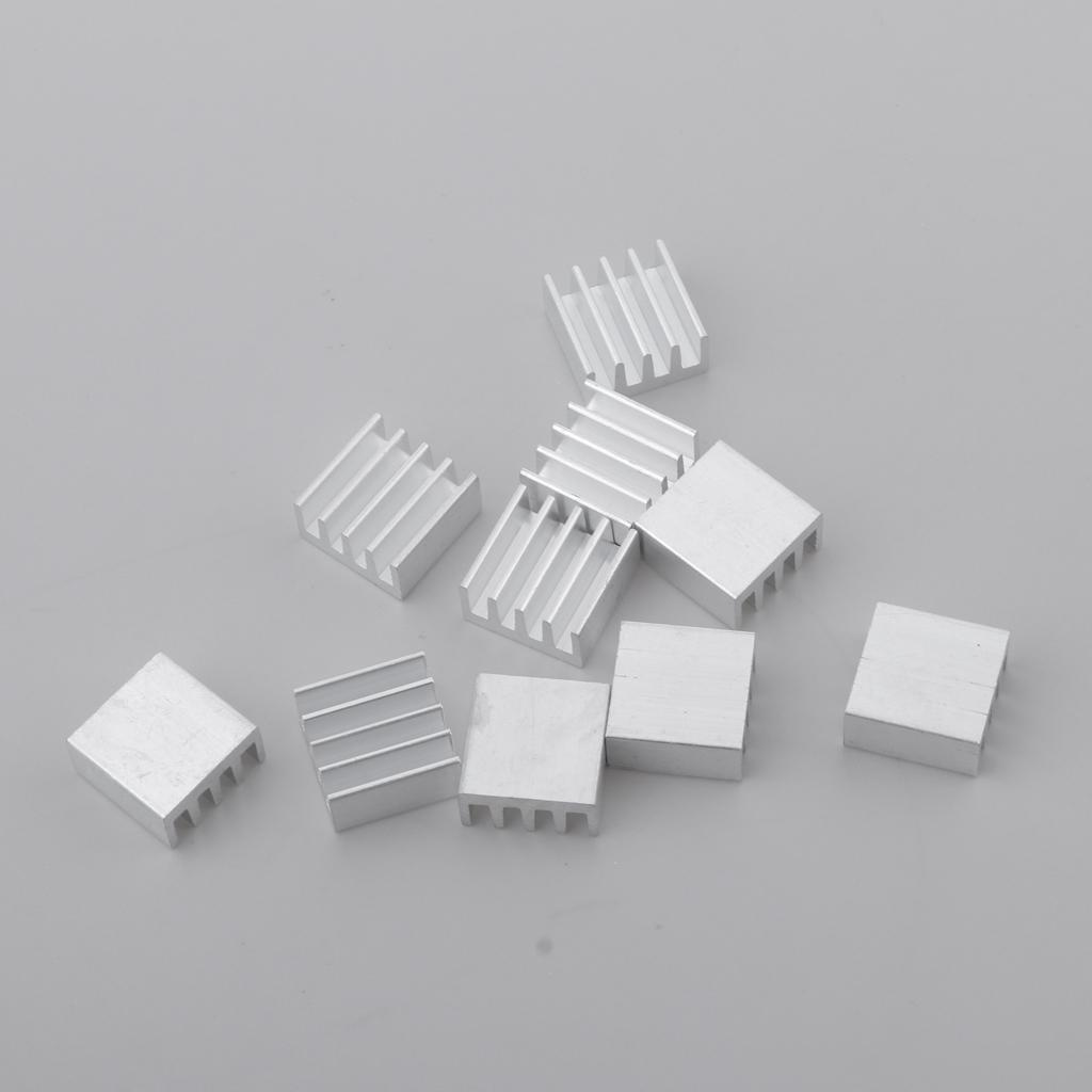 10PK Aluminum Heatsink Cooling Fin 14x14x7mm Power Source Heat Sink