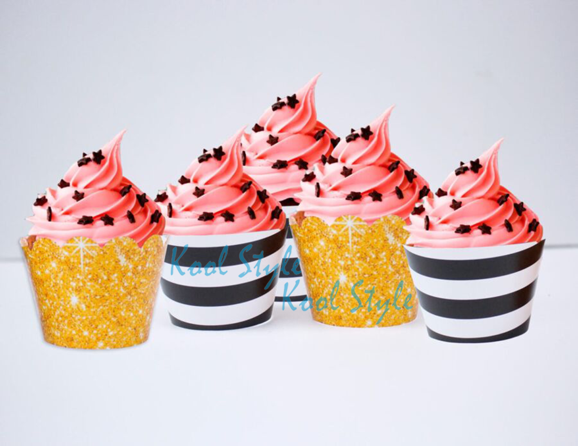 Vỏ Bánh Cupcake Màu Nền 12 cái - Kool Style
