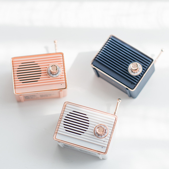 Loa Bluetooth mini phong cách Retro tạo hình Radio cổ