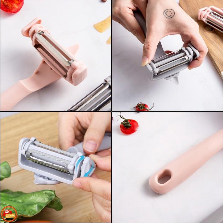Dụng cụ nạo vỏ rau củ quả 3 lưỡi xoay