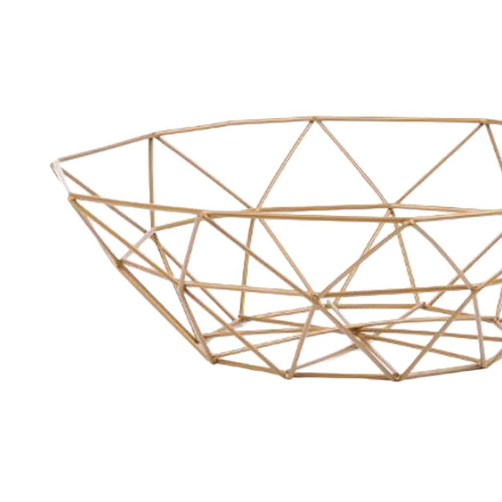 Metal Wire Fruit Snacks Basket Stand for Kitchen -Size S
