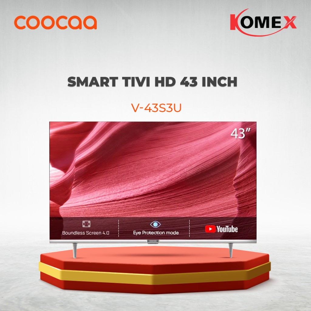 SMART TV HD Coocaa 43 inch 43S3U Full HD hàng chính hãng