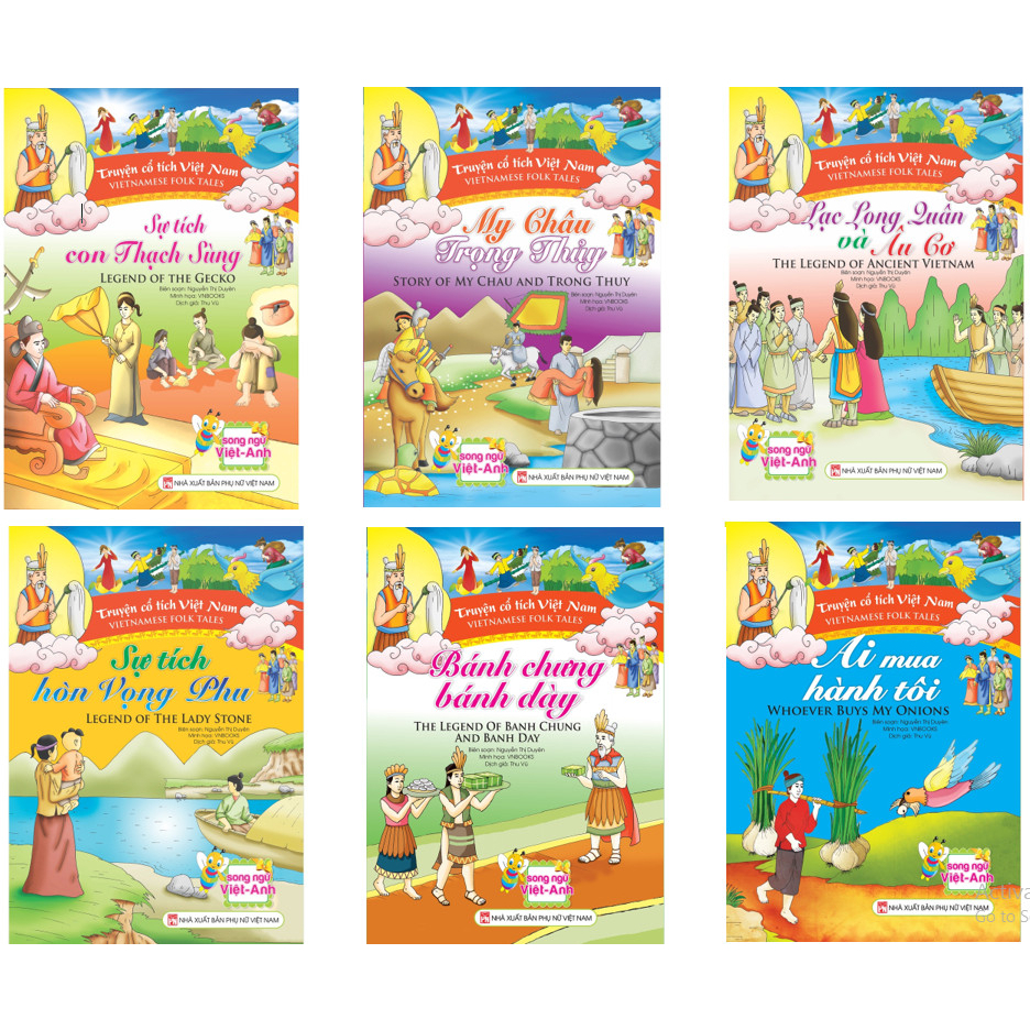 Sách - Combo 26 cuốn Truyện cổ tích Việt Nam - Song ngữ Việt Anh - ndbooks