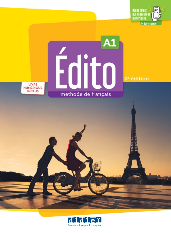 Sách học tiếng Pháp EDITO A1 - EDITION 2022-2024 - LIVRE + NUMERIQUE INCLUS