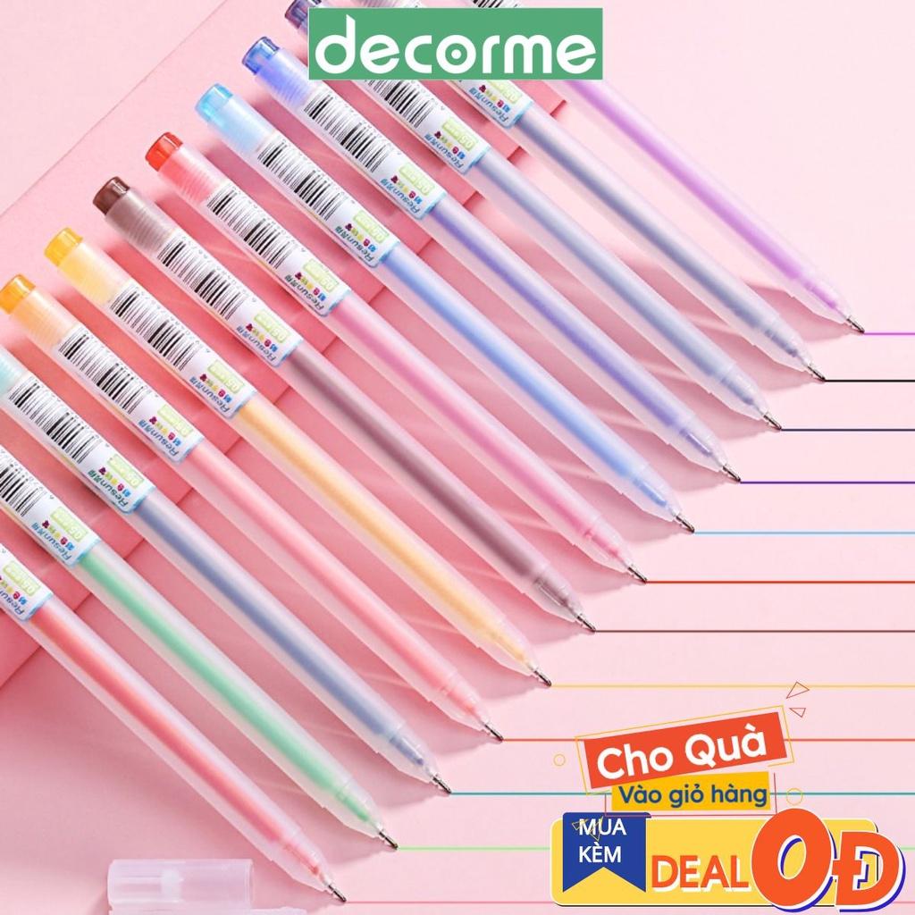 Bút gel màu Resun viết bi gel12 màu ngòi 0.5mm mẫu mới viết cực thích