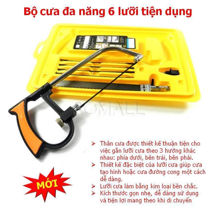 Bộ Cưa Tay Đa Năng Tiện Dụng 6 lưỡi cưa (vàng)