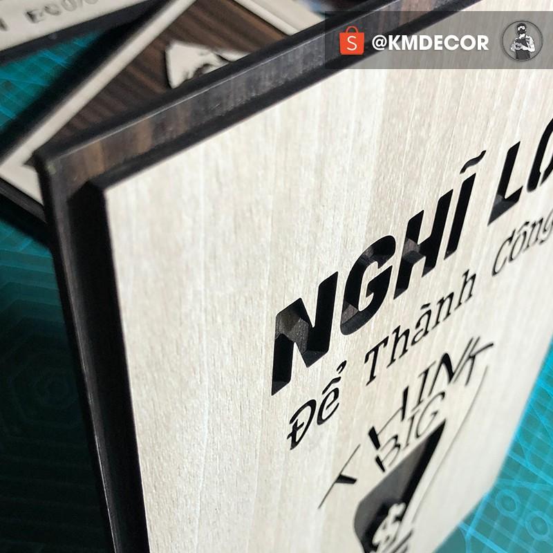 Mẫu tranh - Mã 030 "Nghĩ lớn để thành công"