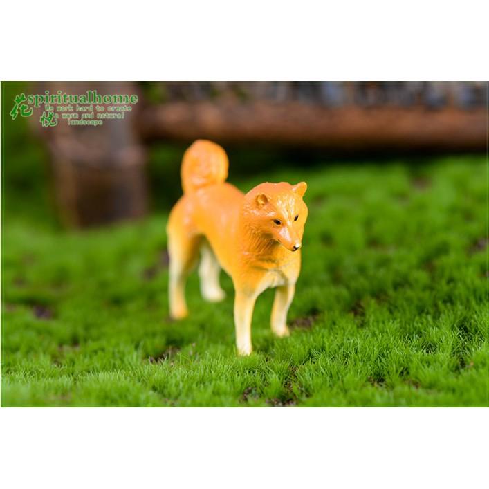 KHO-HN * Mô hình chó Shiba Inu truyền thống Nhật Bản trang trí tiểu cảnh, móc chìa khóa, DIY