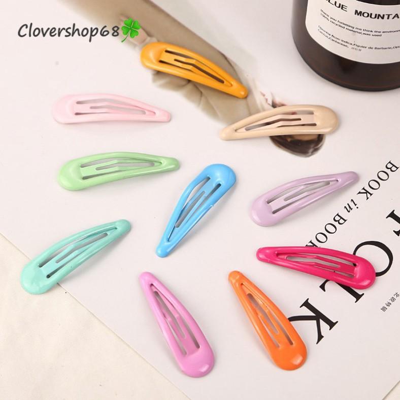Kẹp tóc giọt nước mầu trơn