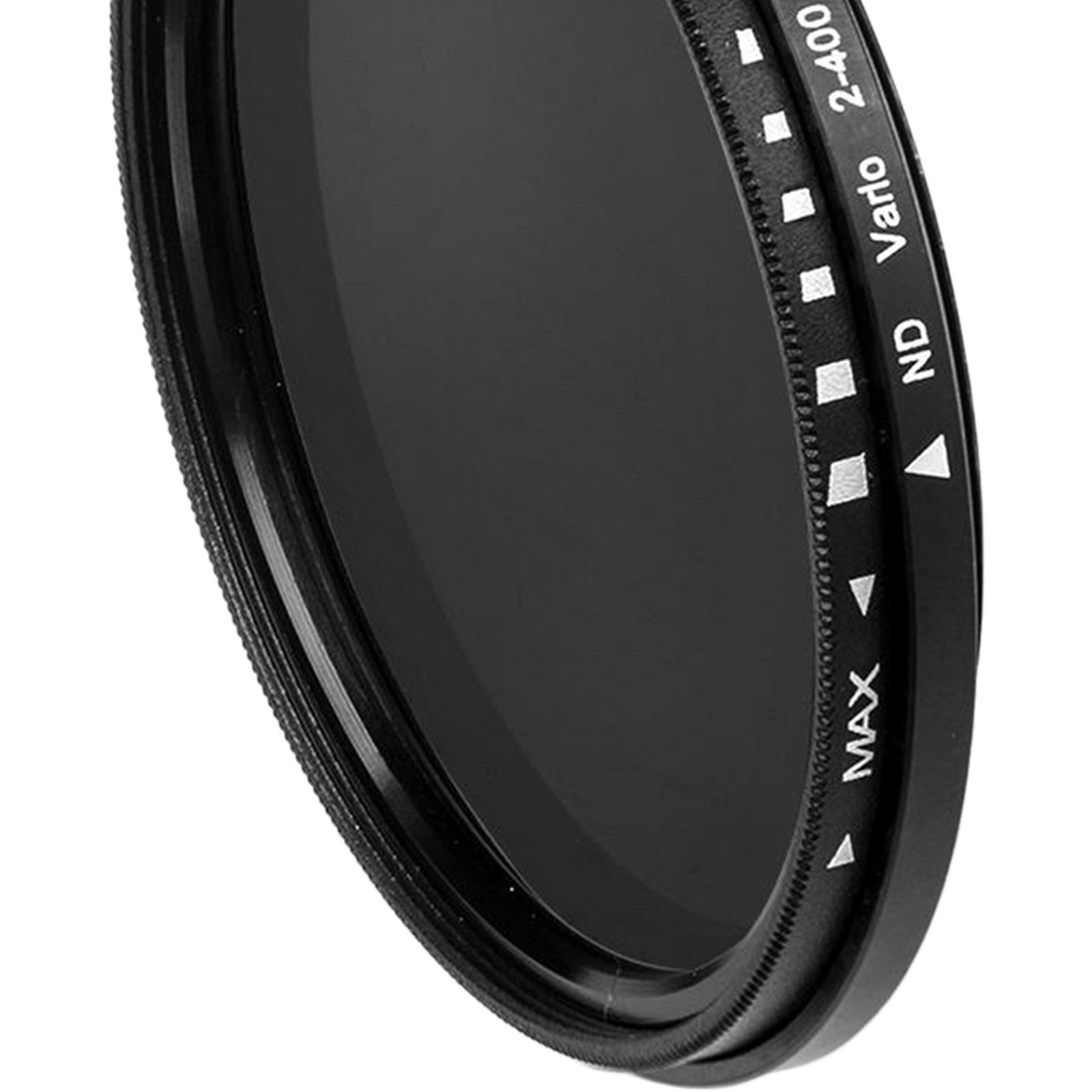 2 Pcs ND2 to ND400 Slim Fader Variable Adjustable ND Filter Optical Glass