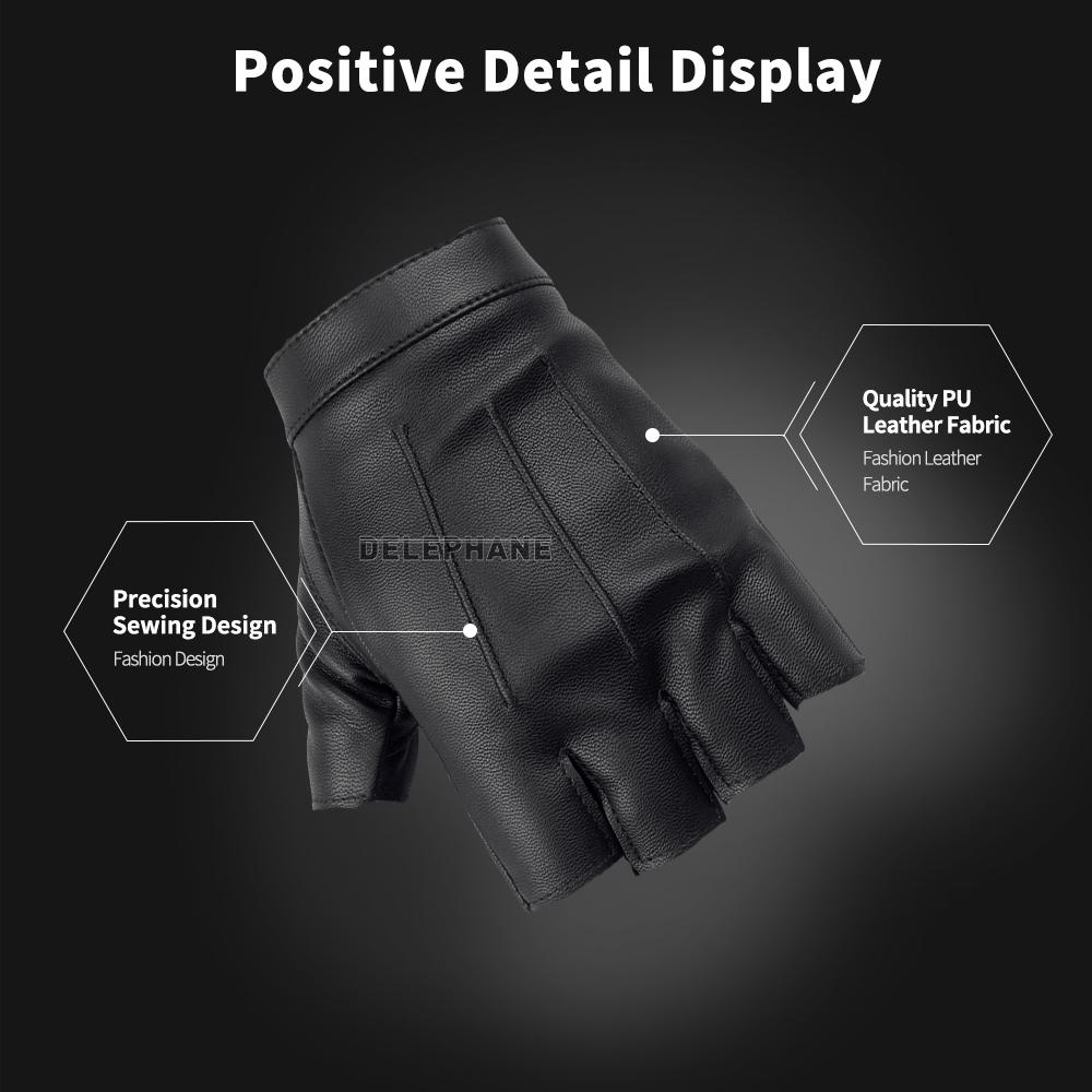 Da Fingerless Gloves Nữ Mùa Hè 2020 Thời Trang Xe Đạp Găng Tay Đi Xe Máy Chống Trơn Trượt Thể Thao Làm Việc Bộ Leo Núi, Chạy Bộ