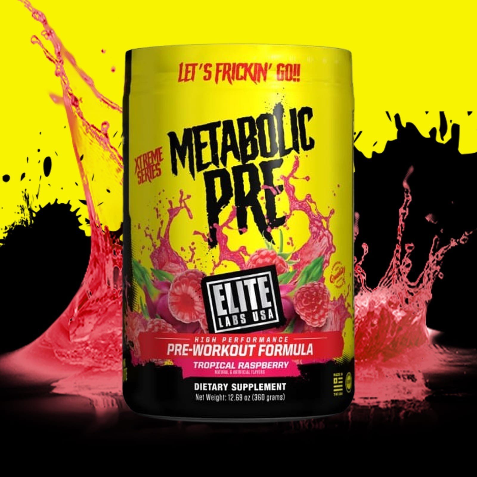 Metabolic Pre workout tăng năng lượng tăng sức mạnh vị dâu Elite Labs - tăng cường sức mạnh trước khi tập luyện