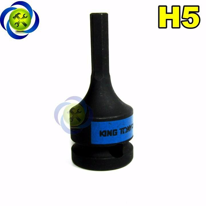 Đầu tuýp đen lục giác 5mm Kingtony 405505 loại 1/2