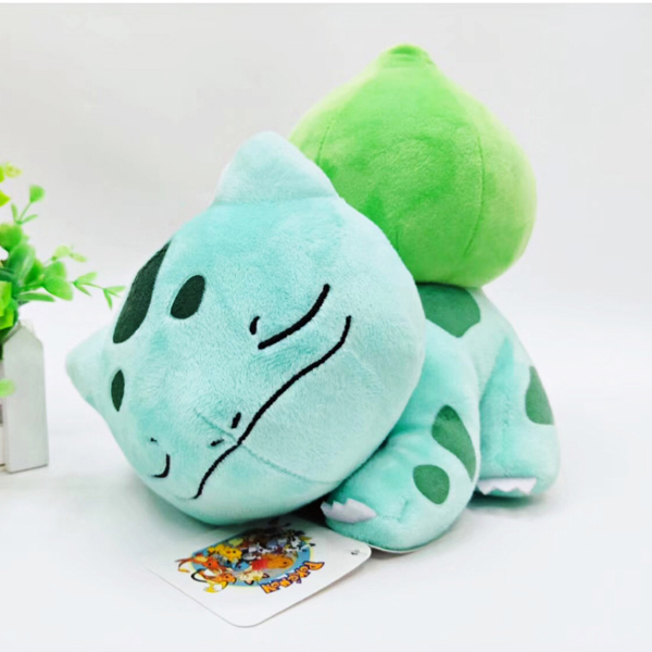 Gấu Bông Pokemon Bulbasaur - Ếch Kỳ Diệu Ngủ Say  Gb75