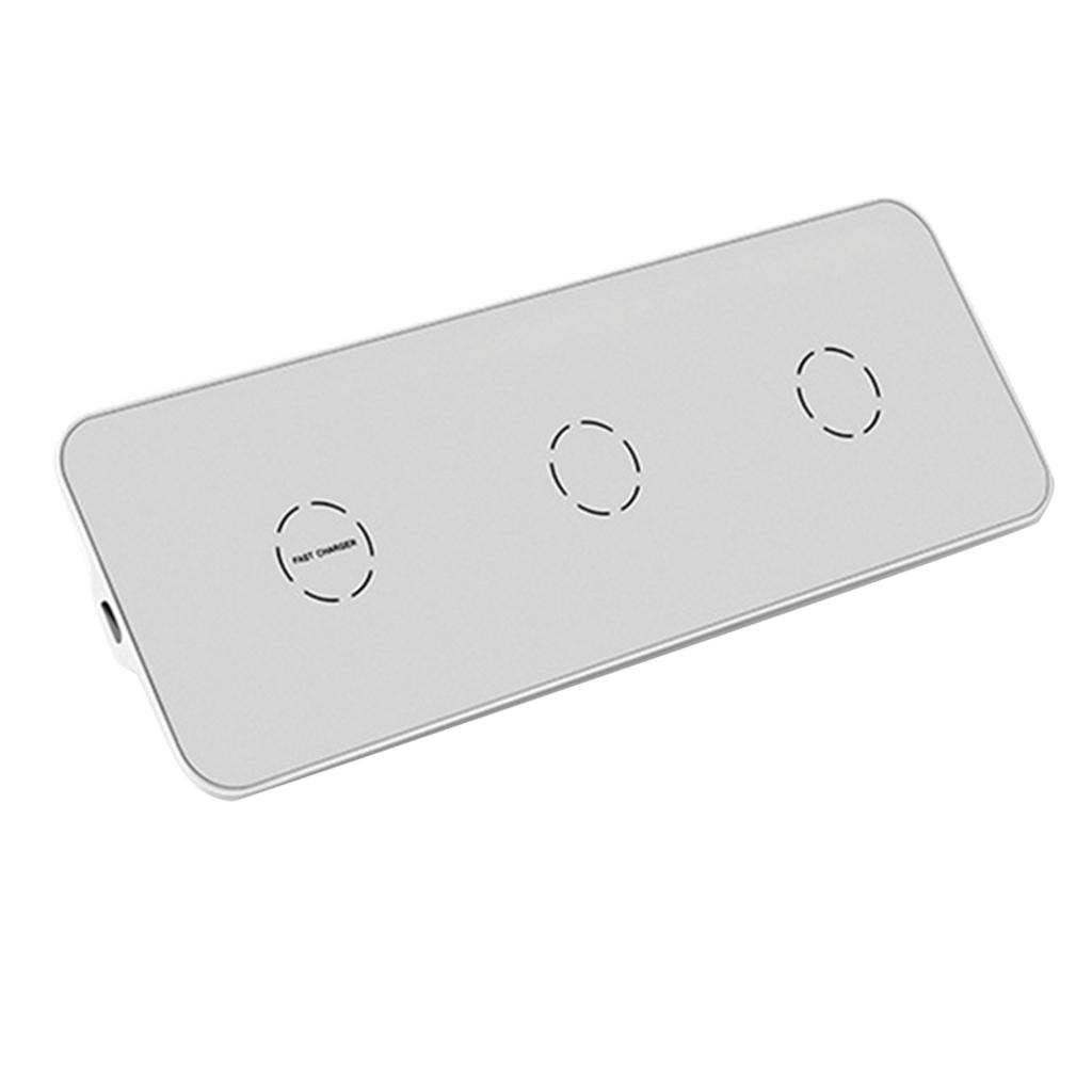 3 in1 Wireless Fast Charger Charging Stand Dock Pad for iWatch Phone US Plug