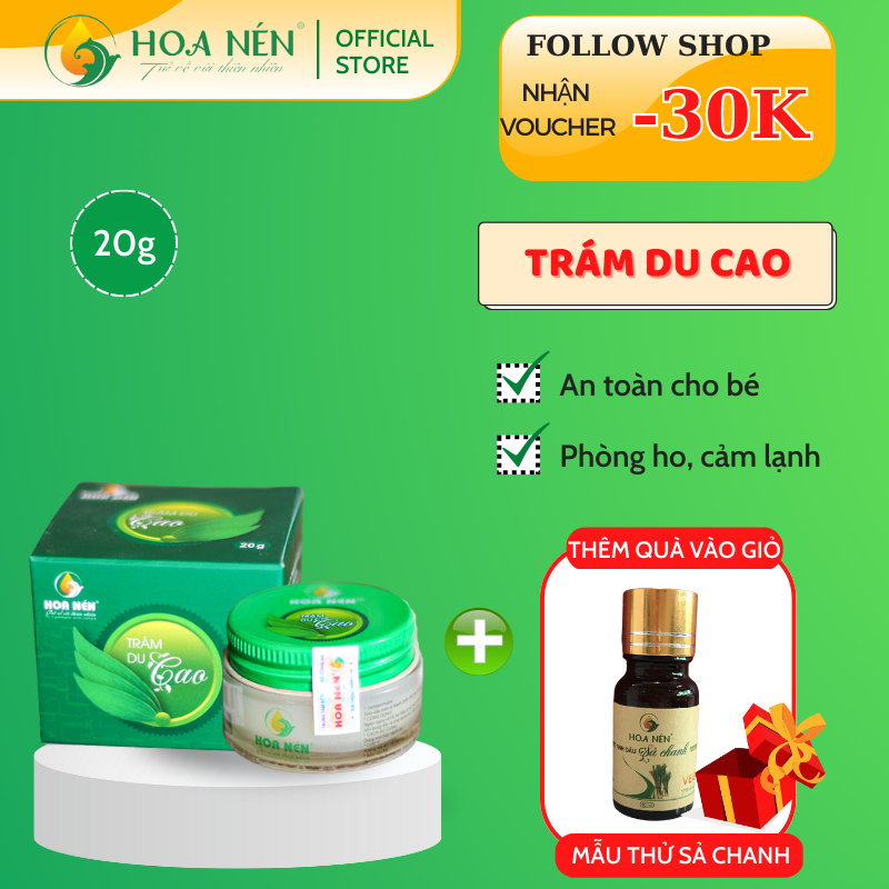 Trám Du Cao - Hoa Nén - 20g - Cao tinh dầu Tràm Huế