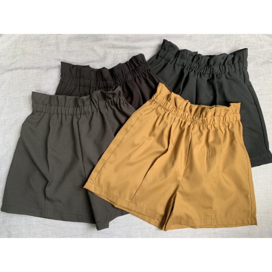 Quần short lưng thun cạp cao freesize nhiều màu CRQ029