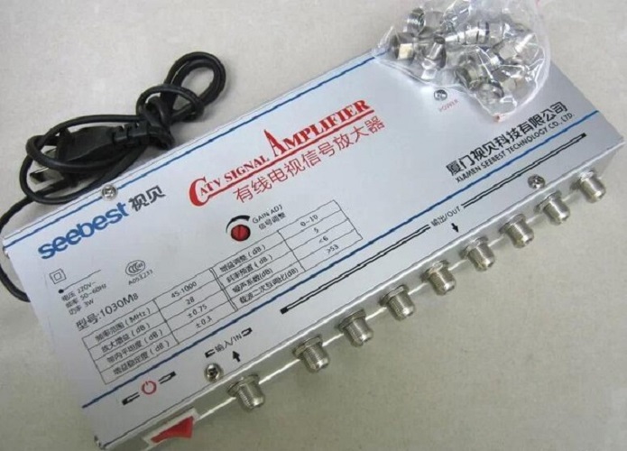 BỘ KÍCH SÓNG TRUYỀN HÌNH CÁP 8 ĐƯỜNG SB-1030M8 30DB CAO CẤP