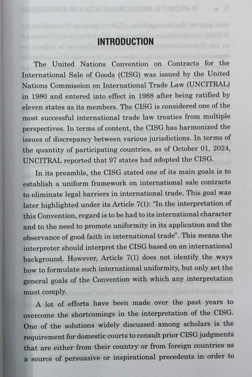 Applicability of jurisconsultorium on the CISG in the Vietnamese judiciary