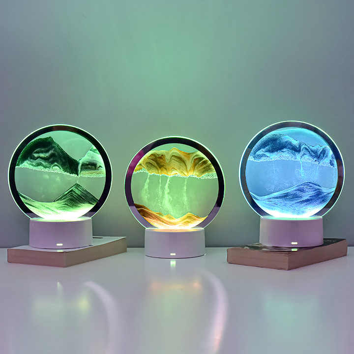 Tranh cát 3D loại có đèn đổi màu