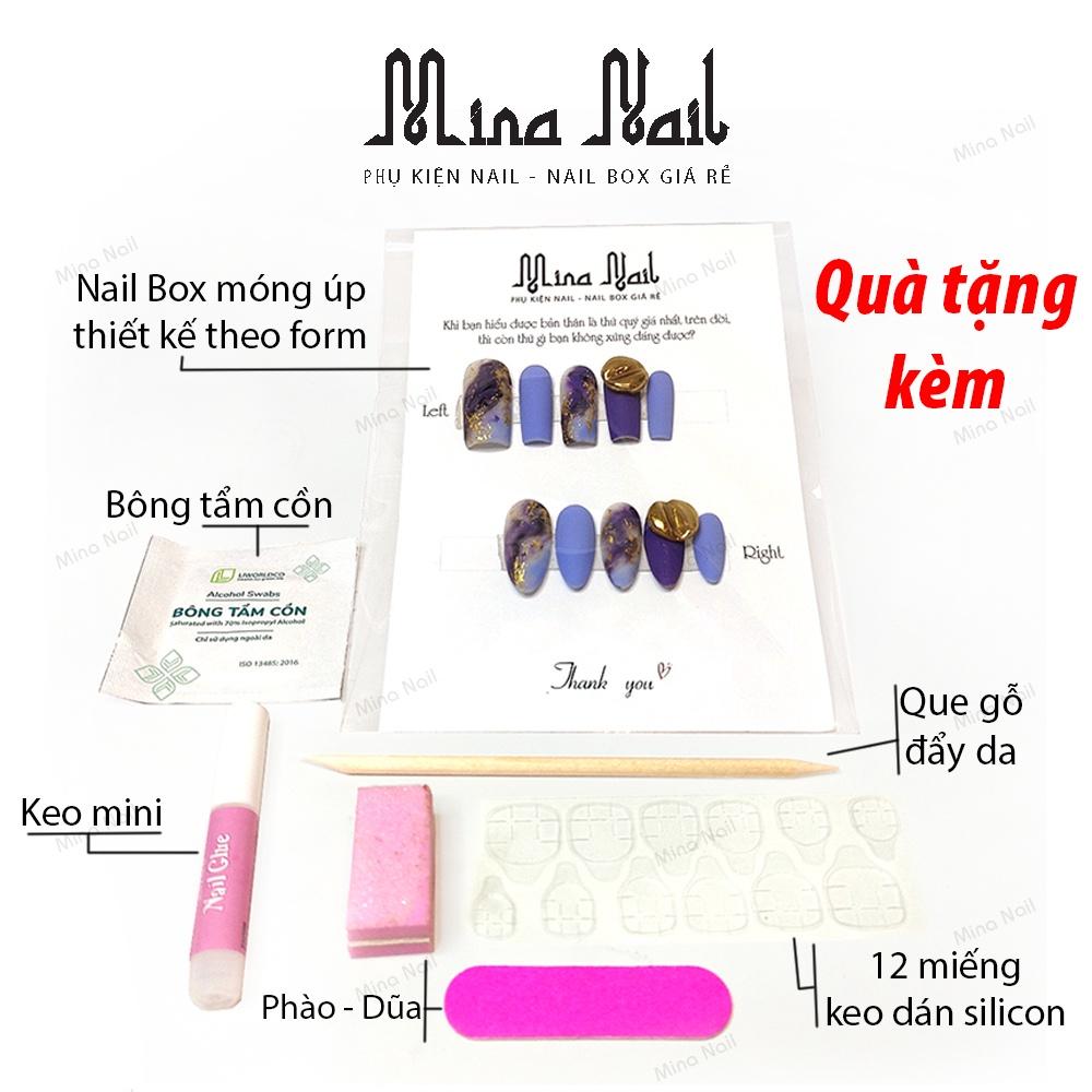 Nail Box Móng Úp Thiết Kế Đo Size Theo Yêu Cầu Kẻ Trái Tim NB049 150