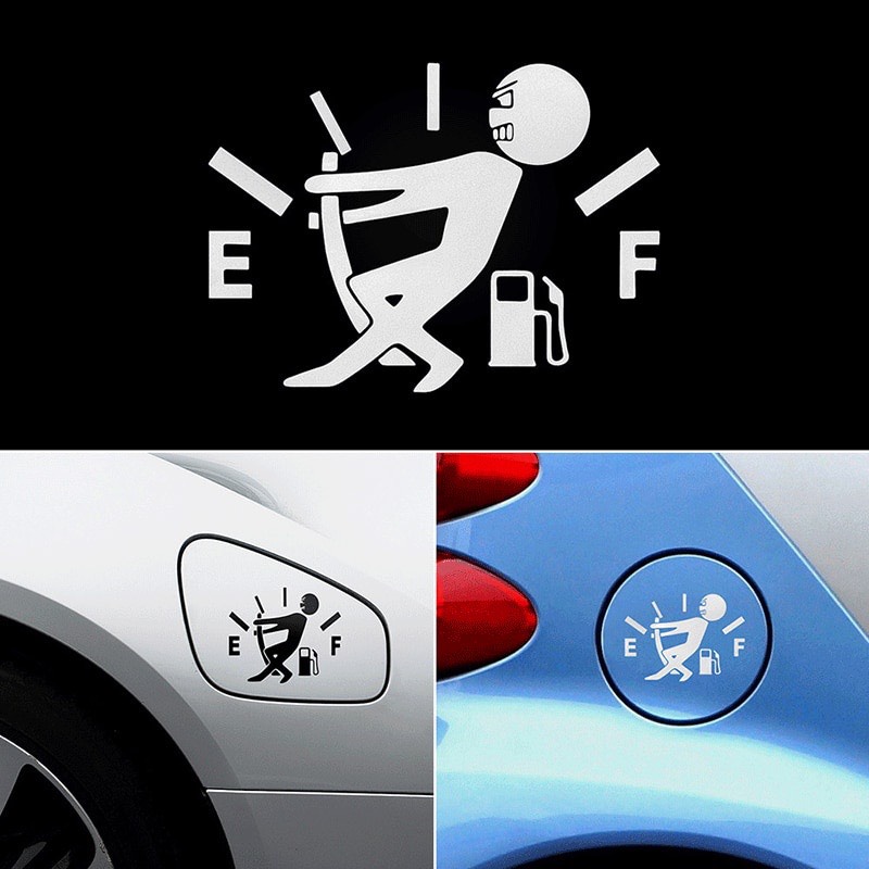 Dán Decal Trang Trí Nắp Bình Xăng Ô Tô Xe Hơi Phong Cách Thể Thao