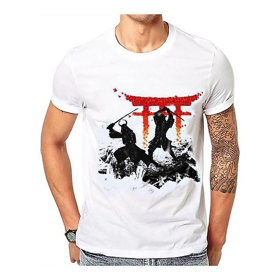 Áo phông Ngắn tay Samurai Nhật Bản Giao đấu cực chất