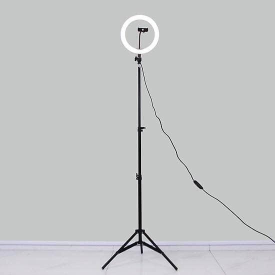 Bộ Đèn LED trợ sáng 26cm tích hợp 3 nguồn ánh sáng trắng/vàng/trung tính hỗ trợ livestream, selfie, quay Tiktok