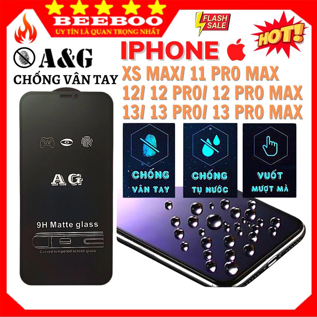 Kính Cường Lực chống vân tay Dành Cho Điện Thoại iphone XSMAX/ 11 PROMAX/12/12 PRO/12 PRO MAX/13/ 13 PRO/ 13 PROMAX