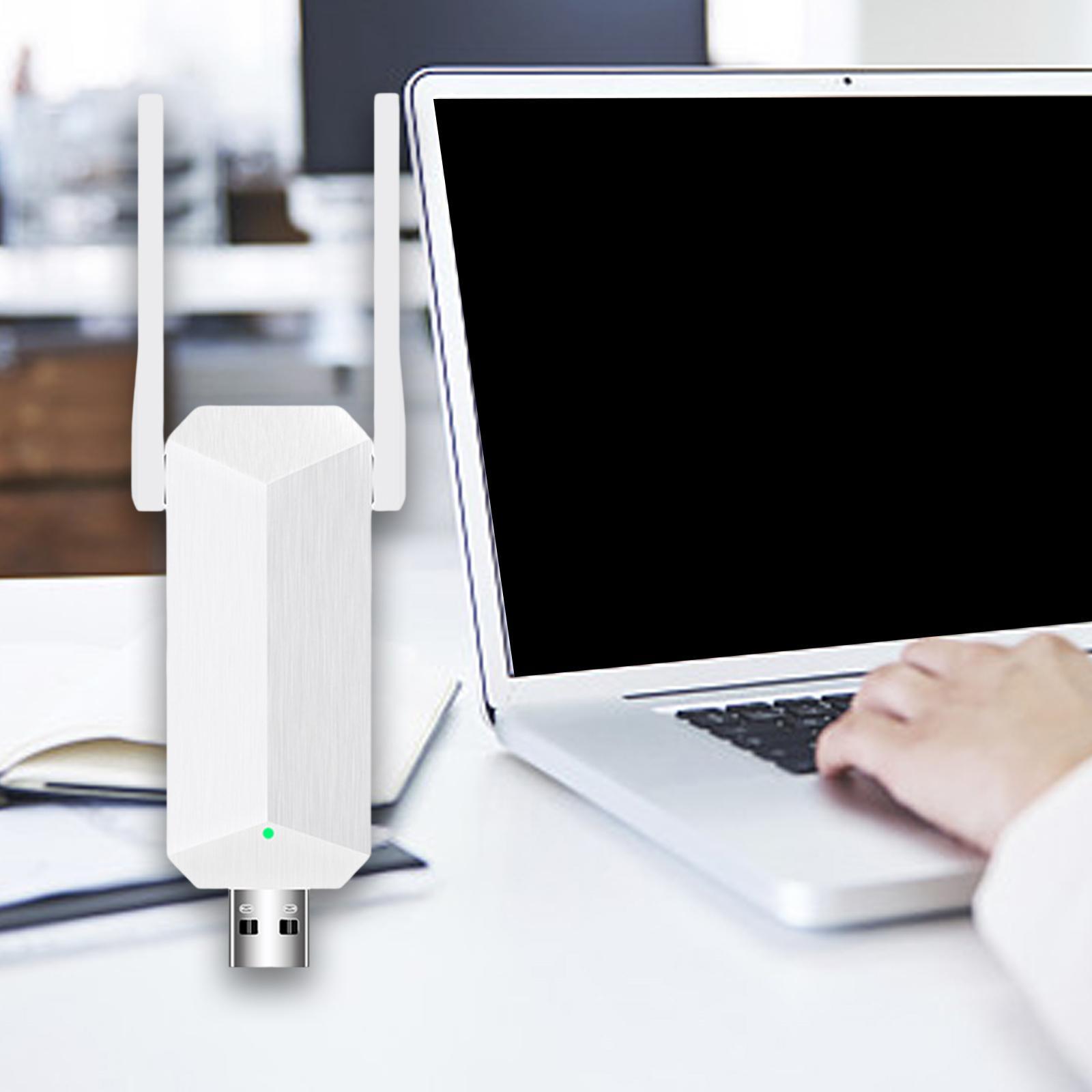 Wireless Network Adapter High Speed Mini WiFi for Desktop White