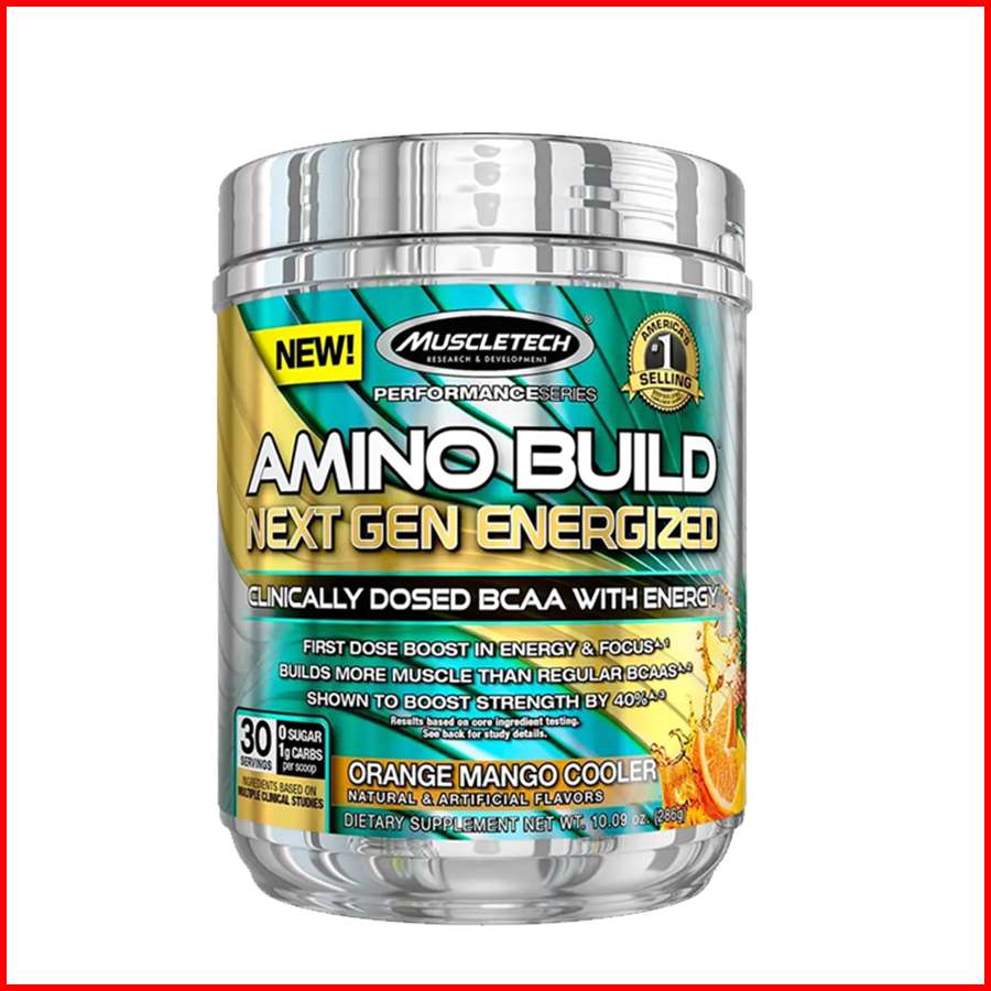 Thực phẩm bổ sung BCAAs MuscleTech Amino Build - 40 lần dùng – Hỗ trợ tăng năng lượng, phục hồi và phát triển cơ