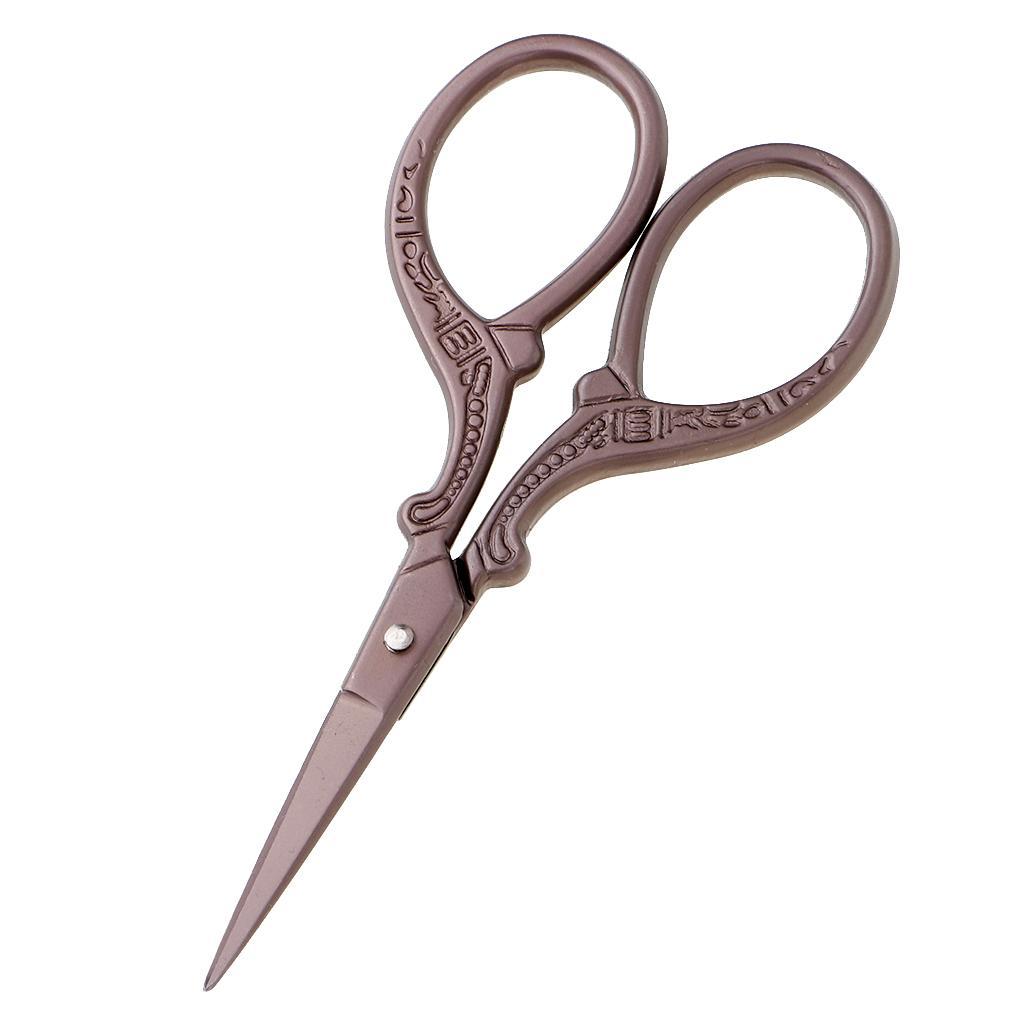 12pcs Antique Style Scissors Embroidery Scissors for Patchwork Threading Sewing