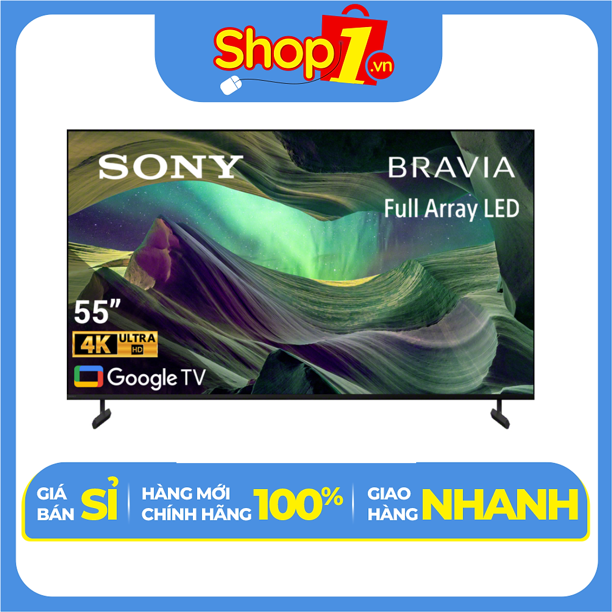 Google Tivi Sony 4K 55 inch KD-55X85L - Hàng Chính Hãng - Chỉ Giao Hà Nội