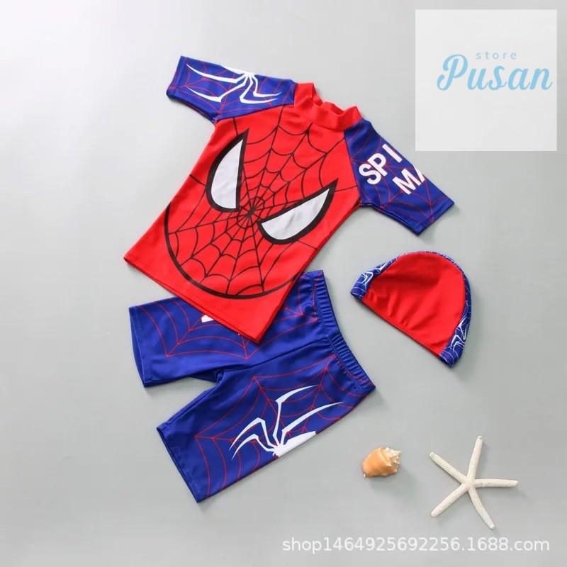 Bộ bơi bé trai người nhện spider man đội trưởng captain america