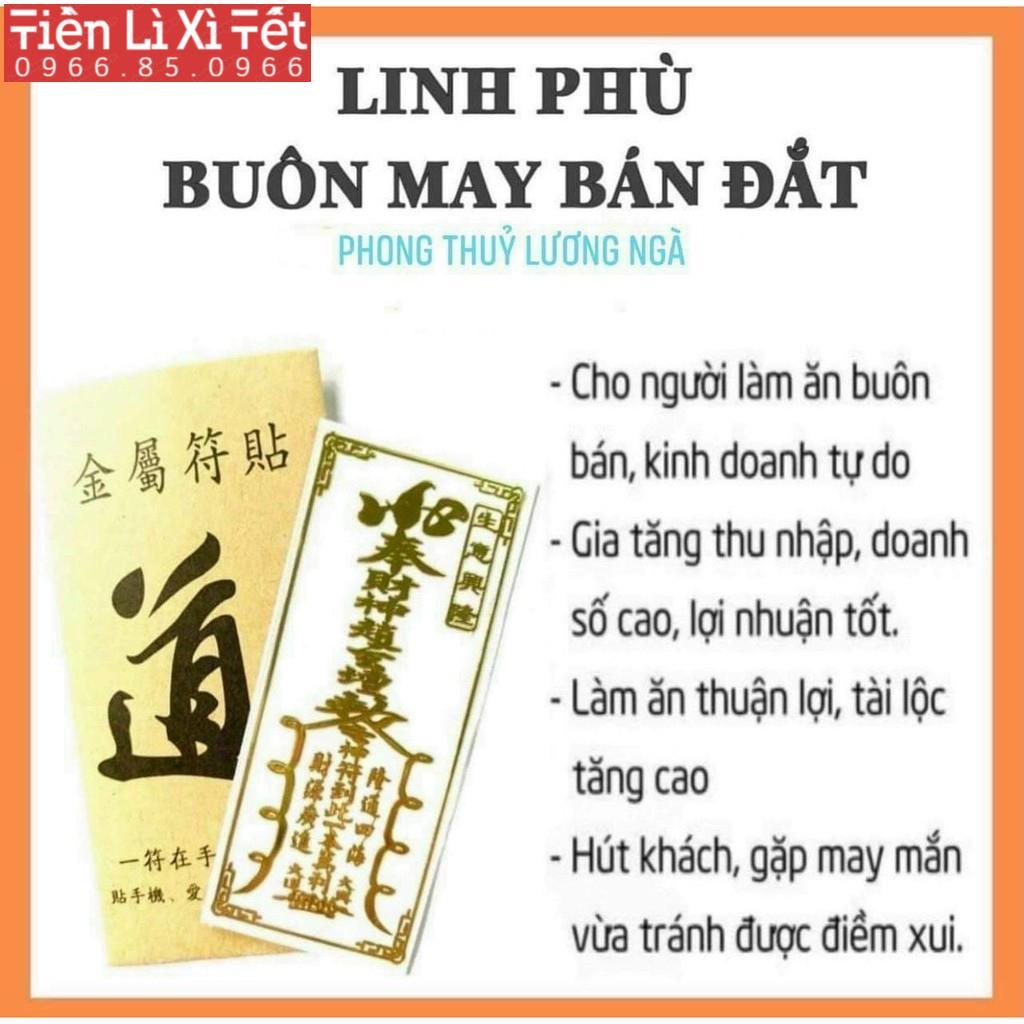 Combo 4 miếng dán điện thoại tài lộc, buôn may bán đắt phù hợp các dòng điện thoại, đẹp lung linh.