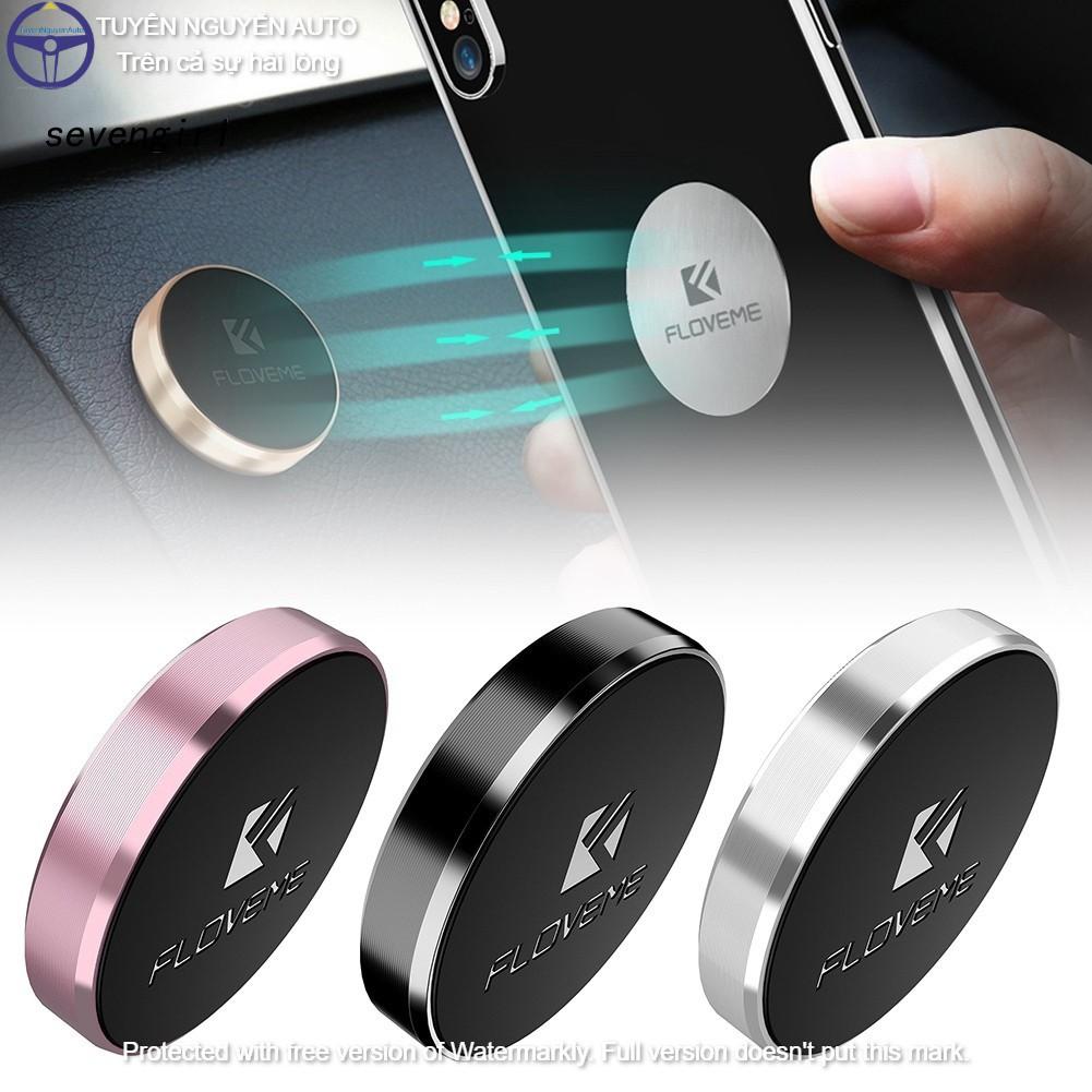 Miếng dán kim loại mặt lưng điện thoại dùng cho đế hít giá đỡ nam châm từ tính trên ô tô xe hơi size 35mm hiệu Floveme