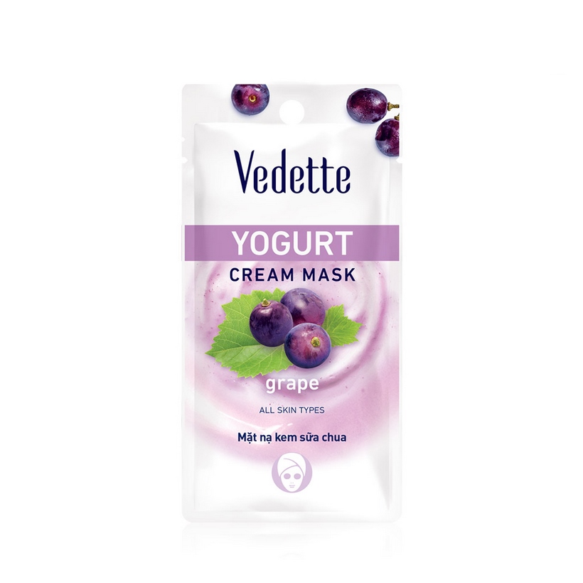 Mặt nạ sữa chua nho Vedette Yogurt Mask  Grape 10ml