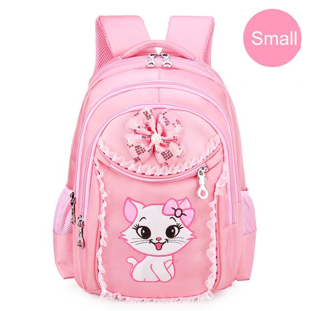 Mèo Con Hoạt Hình Học Túi Cho Bé Gái Công Chúa Trường Ba Lô Trẻ Em Vào Du Lịch Mochila Infantil Nylon Trẻ Em Schoolbag