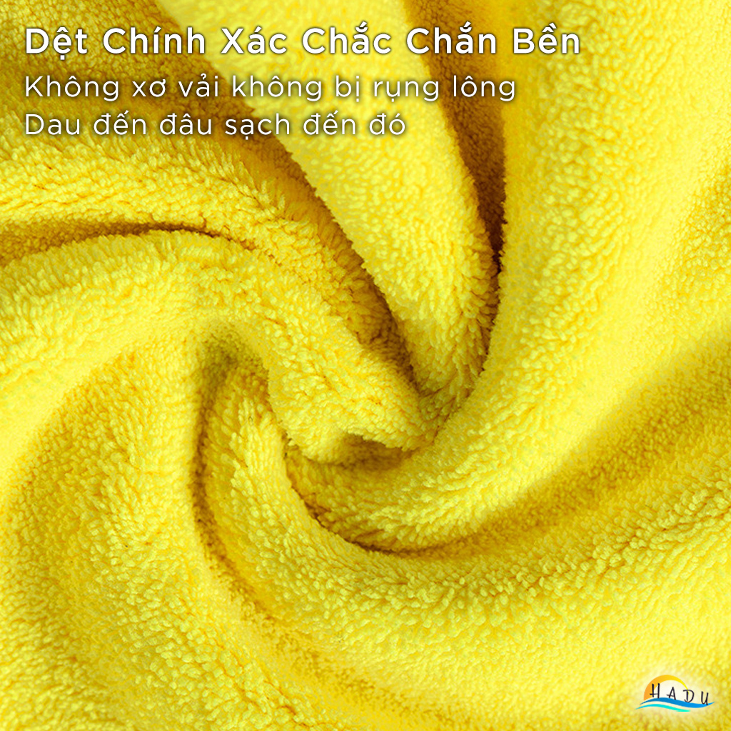 [4 Cái] Khăn Lau Bếp Đa Năng Siêu Thấm Siêu Sạch 30x30 Dày Hai Lớp Nhiều Màu Cao Cấp Đạt Chất Lượng Đức CCKO