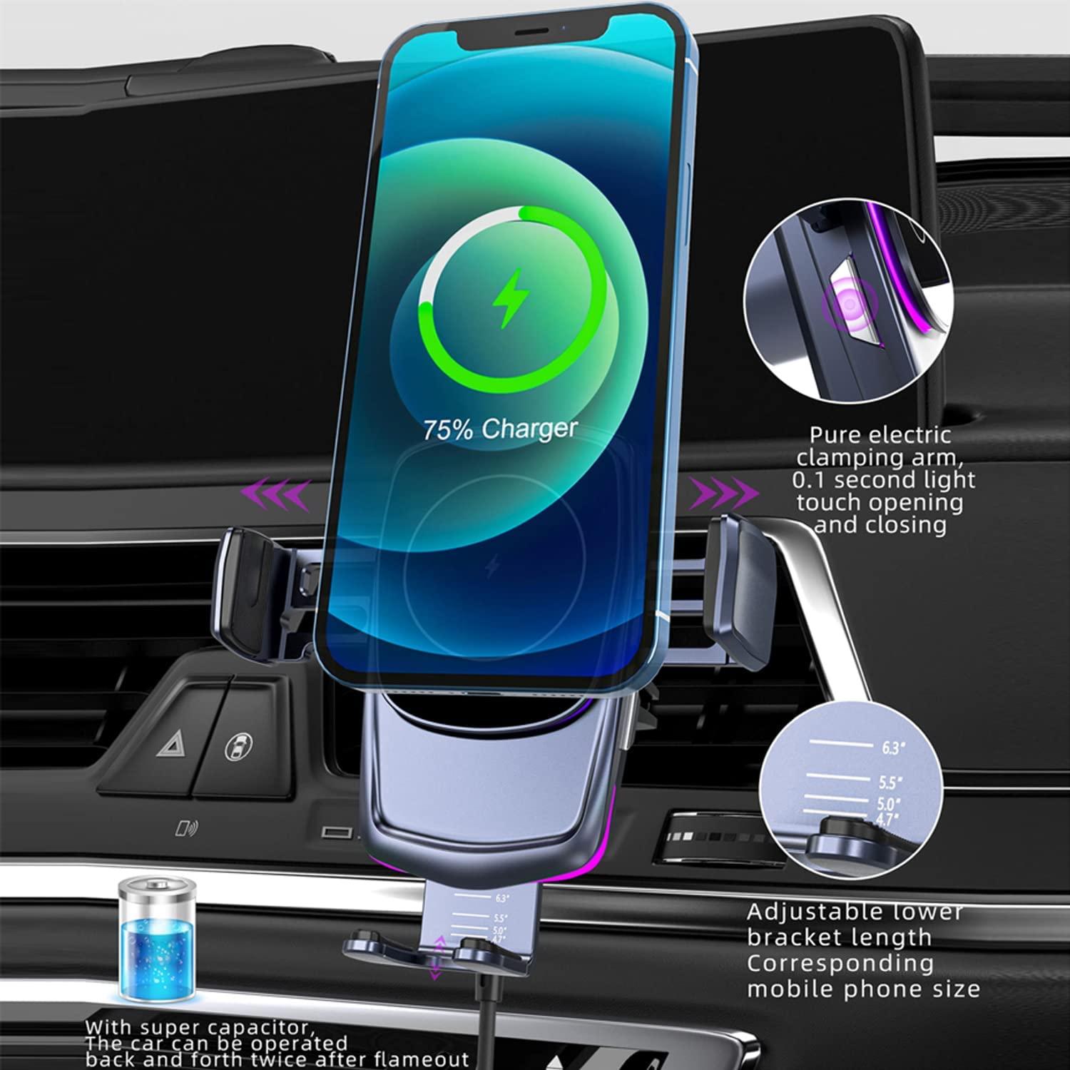 Bộ sạc xe hơi không dây,Hỗ trợ lưới tản nhiệt thông gió,Bộ sạc xe hơi USB miễn phí