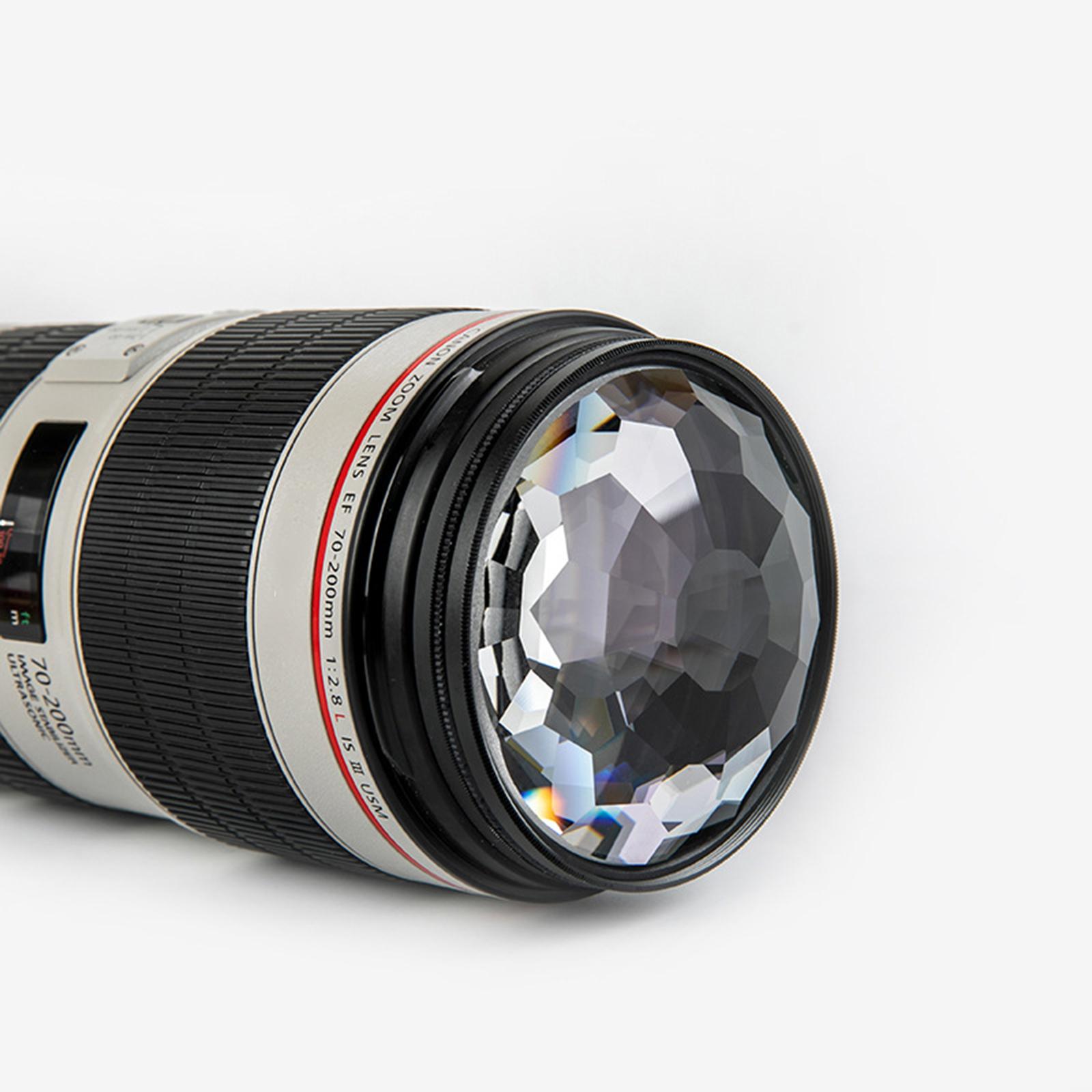 Camera Glass 77mm Kaleidoscope Prism Filter Photography Accesories