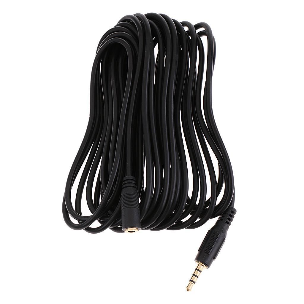 1x 3.5mm Male to 3.5 Female Audio Headphone Extension Cable for Plug   6m