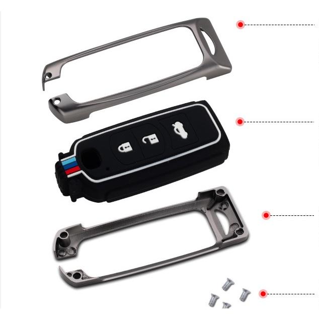 Ốp Khóa Mazda 2,3,6,CX-3,CX-5,CX-8 Chất Liệu Metal Cao Cấp Không Gỉ