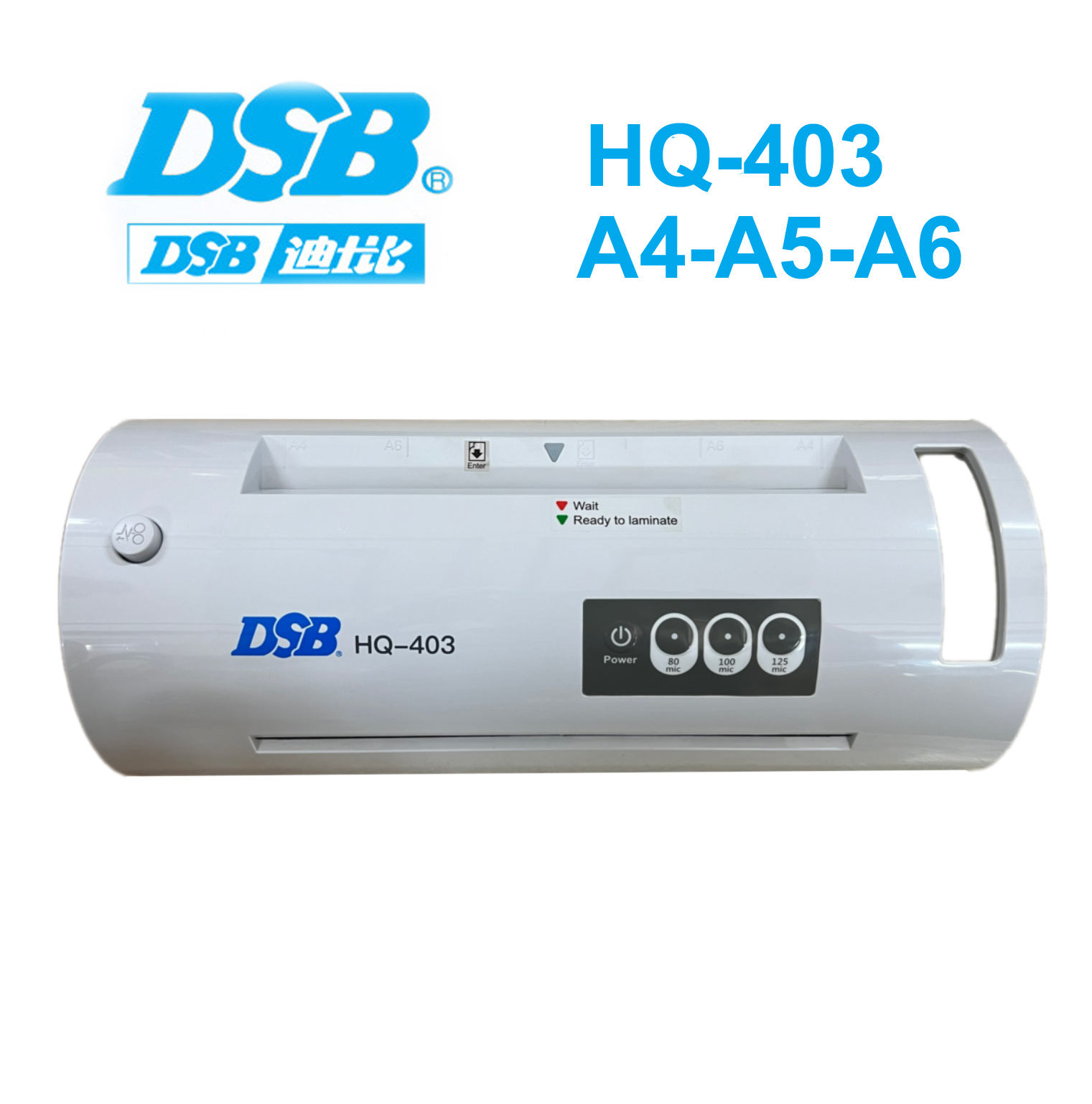 Máy ép nhựa , ép plastic DSB HQ-403 - ép các khổ giấy  A6,A5, A4, ép bằng khen, bảng giá menu, tờ rơi quảng cáo, tranh ảnh lưu niệm, thiết kế đẹp mắt, nhỏ gọn cho văn phòng, gia đình ( hàng chính hãng )