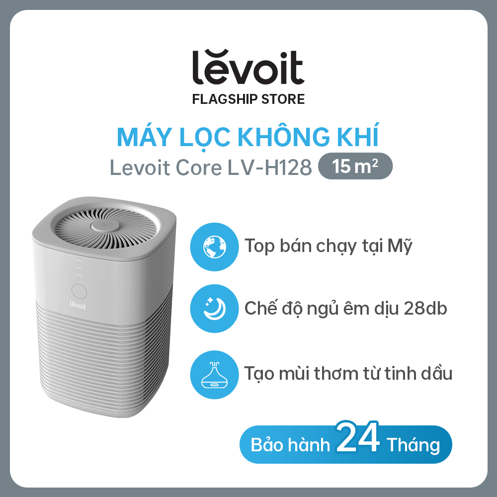 Máy Lọc Không Khí Levoit LV-H128 15m2 Bộ lọc HEPA 13 Lọc Bụi Mịn | Hàng Chính Hãng