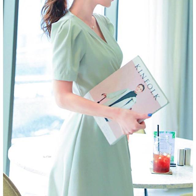 Đầm Dài Xanh Mint Cột Eo